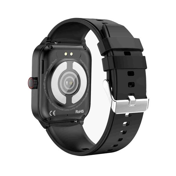 ET540 1.91 inch IP67 Waterproof Silicone Band Smart Watch, Support ECG / Non-invasive Blood Glucose Measurement(Black)