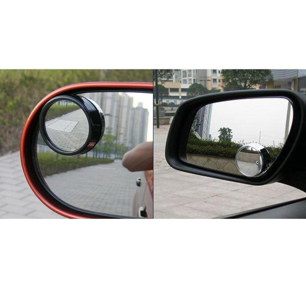 3R-012 Car Blind Spot Mirror, 360 Degrees Angle Adjustable(Black)