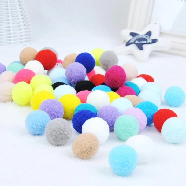 1000pcs Colorful Plush Ball Pet Chew Ball Cat Interactive Toy