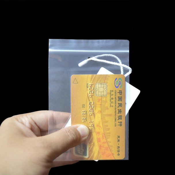 200pcs  Perforated Ziplock Bag Thickened Transparent Packaging Bag Plastic Sealed Bag 12 x 18cm 10 Silk Lower Hole