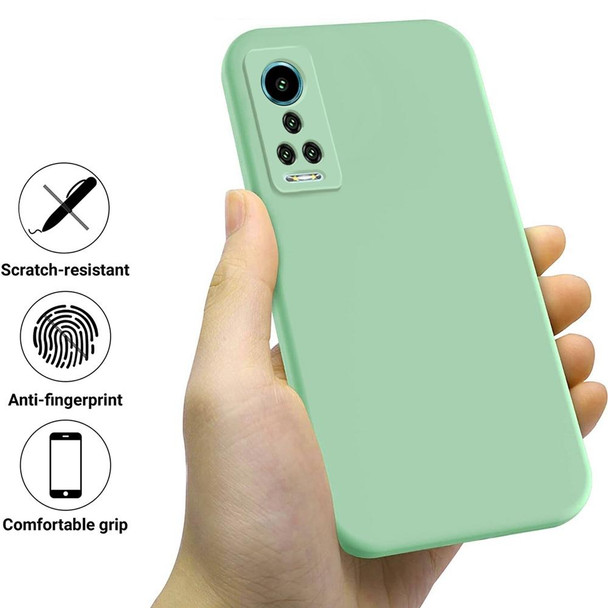 For Hisense H60 Pure Color Liquid Silicone Shockproof Phone Case(Green)