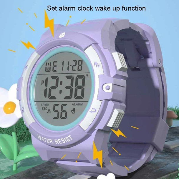 Changing Case Electronic Watch Mini Cartoon Alarm Clock Waterproof Watch(Boy)