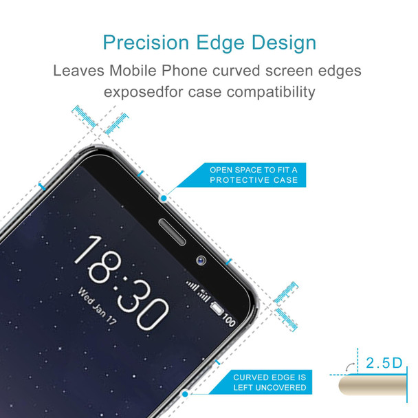 10 PCS 0.26mm 9H 2.5D Tempered Glass Film - Meizu M6s