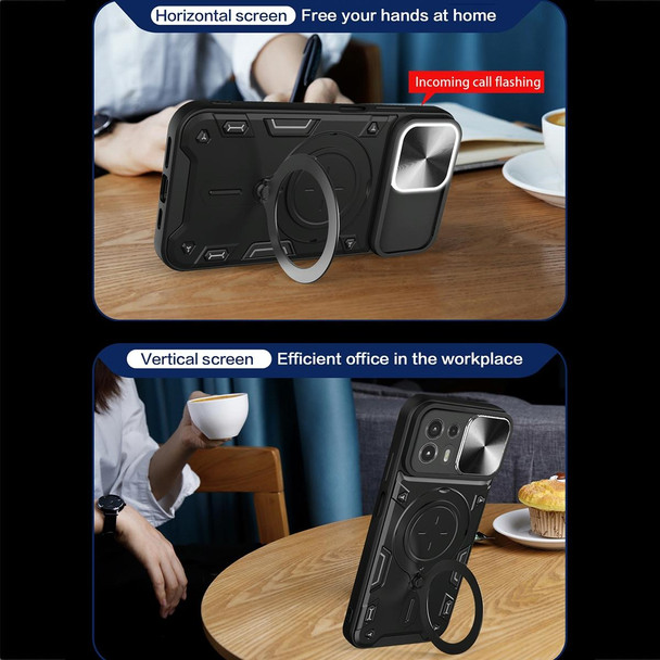 For Motorola Edge 20 Lite CD Texture Sliding Camshield Magnetic Holder Phone Case(Purple)