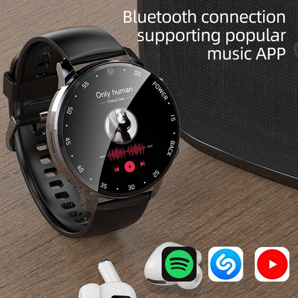 A3 1.43 inch IP67 Waterproof 4G Android 8.1 Smart Watch Support Face Recognition / GPS, Specification:2G+16G(Black)