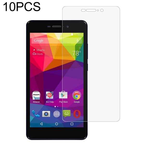 10 PCS 0.26mm 9H 2.5D Tempered Glass Film - BLU Life XL