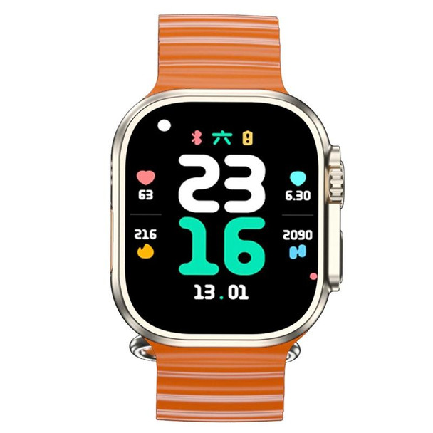 GS29 2.08 inch IP67 Waterproof 4G Android 9.0 Smart Watch Support AI Video Call / GPS, Specification:4G+64G(Gold)