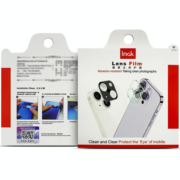 For iPhone 15 Pro / 15 Pro Max imak High Definition Integrated Glass Lens Film