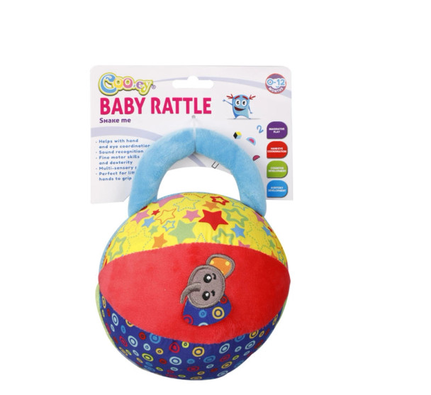 Baby Stuffed Rattle Ball With Grip