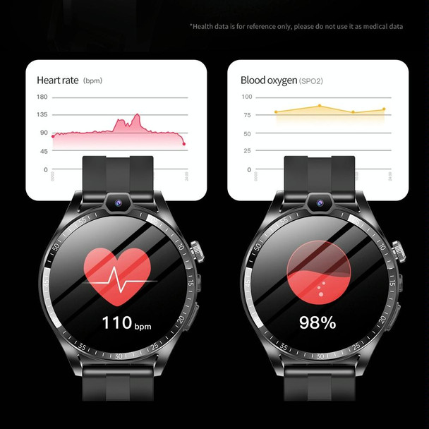 L01 1.43 inch IP67 Waterproof 4G Android 9.0 Smart Watch Support Face Recognition / GPS, Specification:4G+128G(Black)