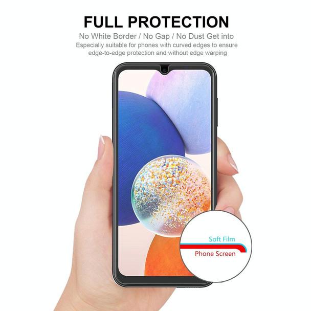 For Samsung Galaxy A14 4G / A14 5G / M14 ENKAY Hat-Prince Full Glue Coverage Soft Explosion-proof Hydrogel Film