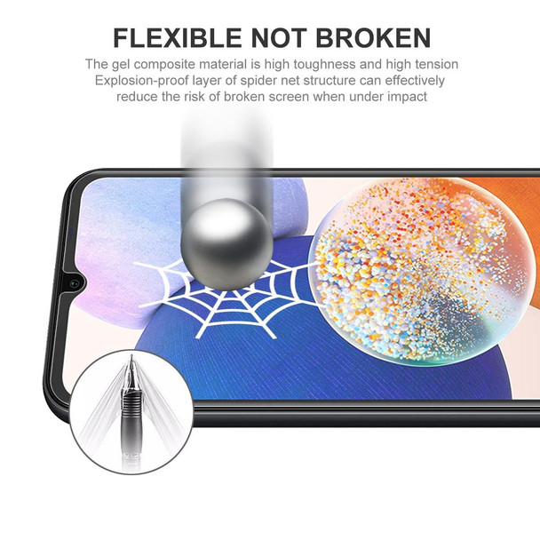 For Samsung Galaxy A14 4G / A14 5G / M14 2pcs ENKAY Hat-Prince Full Glue Coverage Soft Explosion-proof Hydrogel Film