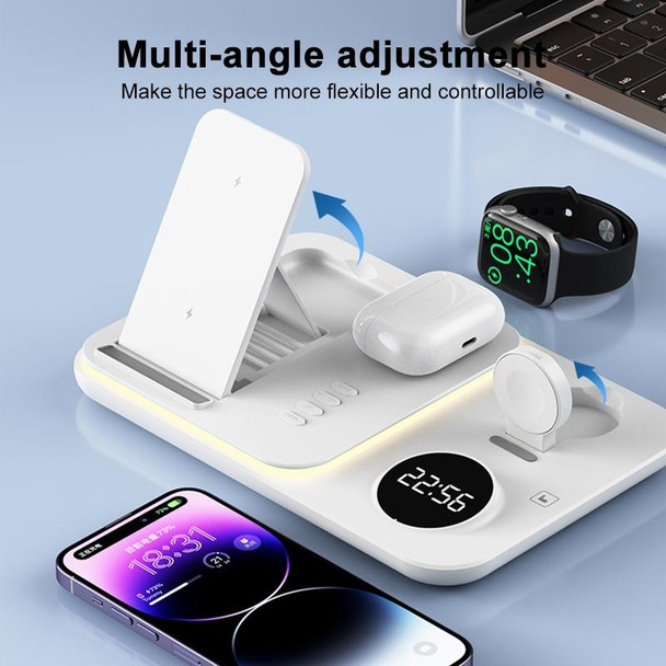 30W 4 in 1 Multifunctional Wireless Charger (White)