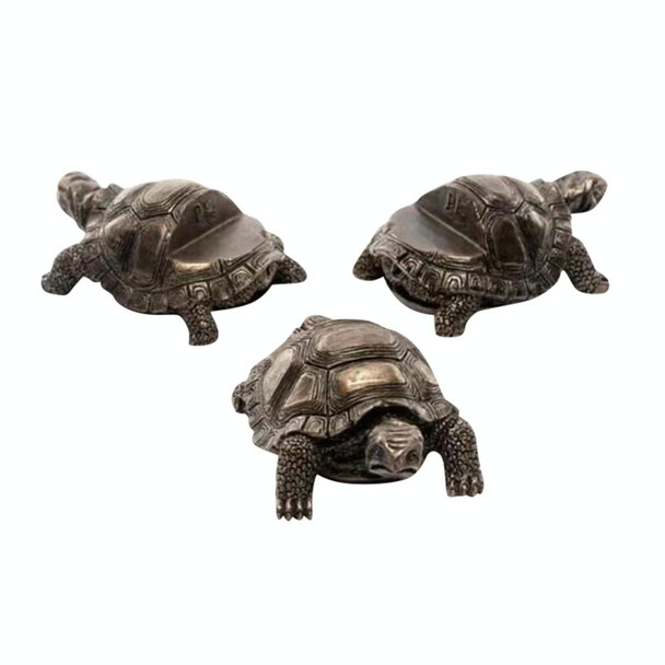 3pcs/set Flower Pot Feet Stand Animal Shape Resin Plant Pots Risers Pad(Turtle)