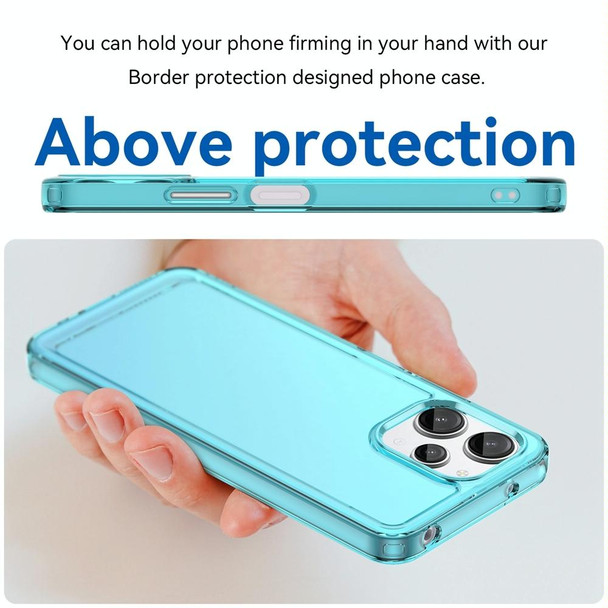 For Xiaomi Redmi 12 Candy Series TPU Phone Case(Transparent Blue)