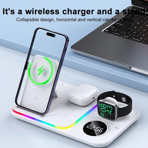 30W 4 in 1 Multifunctional Wireless Charger (Black)