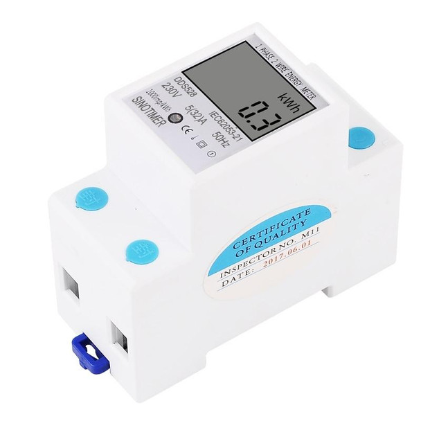 DDS528 5-32A 230V 50Hz Single-phase Household DIN Rail Electronic Multi-function Energy Meter