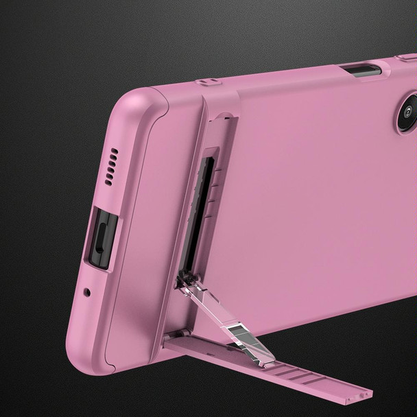 For Samsung Galaxy F54 GKK Three Stage Splicing Full Coverage PC Phone Case(Rose Gold)