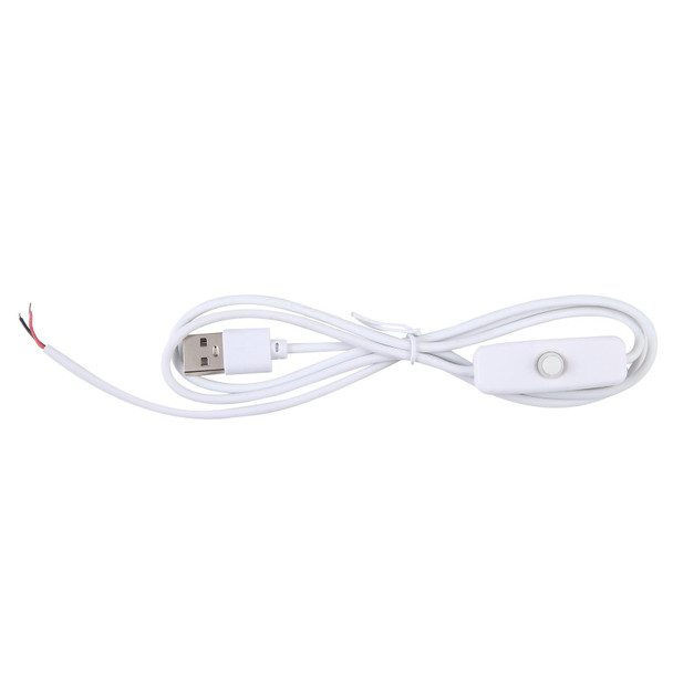 1m USB DC Cable with Switch(White)