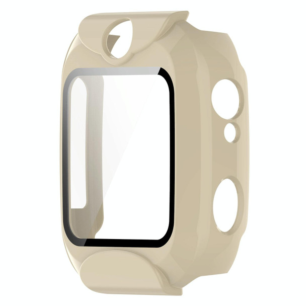 For Xplora XGO2 Tempered Glass Film PC Watch Case(Ivory White)