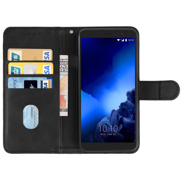 Leather Phone Case -  Alcatel 1x Fingerprint Version(Black)