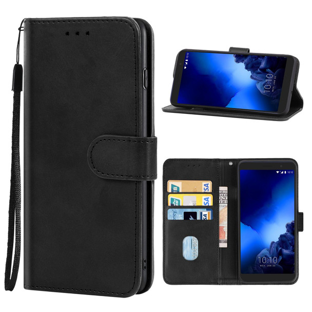 Leather Phone Case -  Alcatel 1x Fingerprint Version(Black)