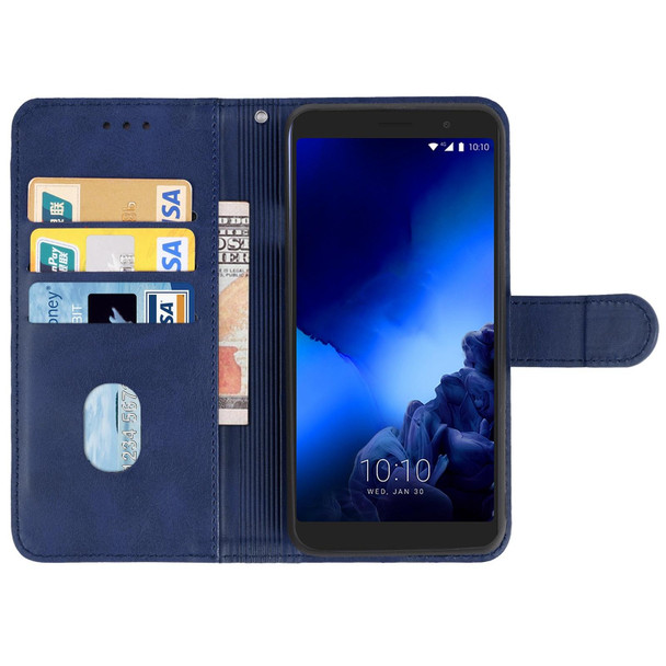 Leather Phone Case -  Alcatel 1x Fingerprint Version(Blue)