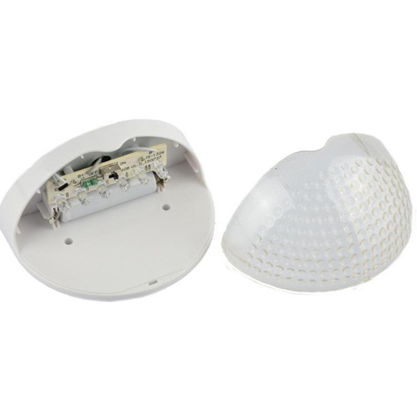 N760B 6 LEDs Outdoor Solar Water Drop Two-color Fence Light(White Shell)