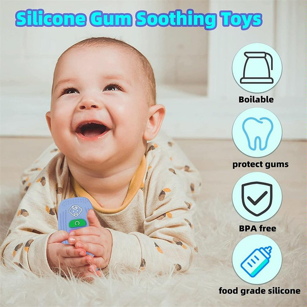 Babies Soft Silicone Car Keys Shape Teething Toys Molar Teether Chew Toys(Gray)