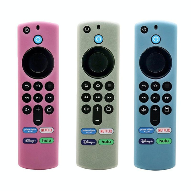 2pcs Remote Control Case For Amazon Fire TV Stick 2021 ALEXA 3rd Gen With Airtag Holder(Luminous Green)