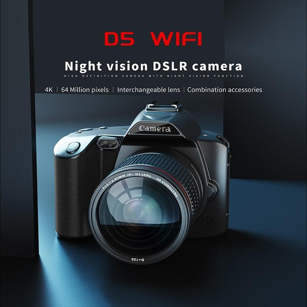 4K Dual-camera Night Vision 64 Million Pixel High-definition WIFI Digital Camera Standard+Handheld Bracket