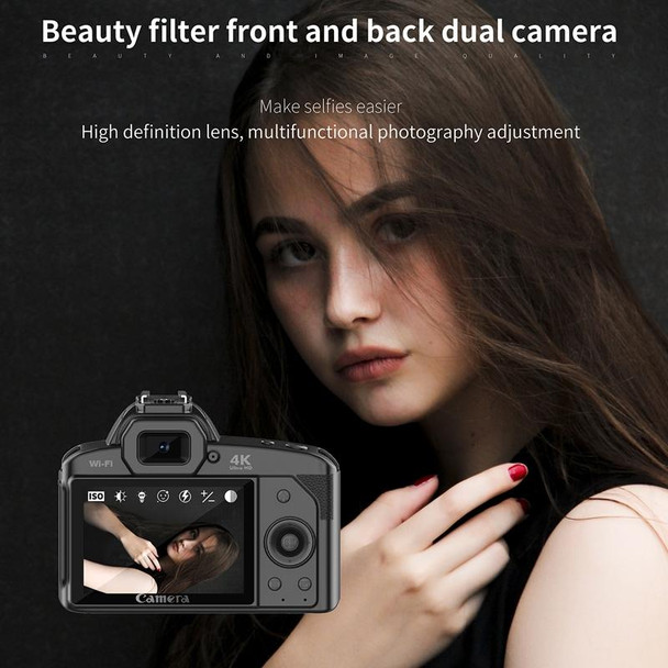 4K Dual-camera Night Vision 64 Million Pixel High-definition WIFI Digital Camera Standard Without Memory Card