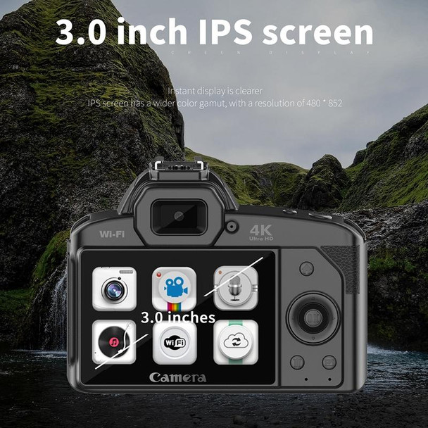 4K Dual-camera Night Vision 64 Million Pixel High-definition WIFI Digital Camera Standard Without Memory Card