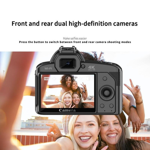 4K Dual-camera Night Vision 64 Million Pixel High-definition WIFI Digital Camera Standard+Microphone