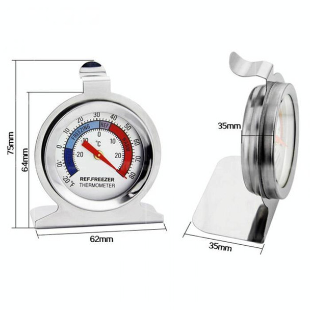 2 Inch Stainless Steel Refrigerator Thermometer Freezer Thermometer