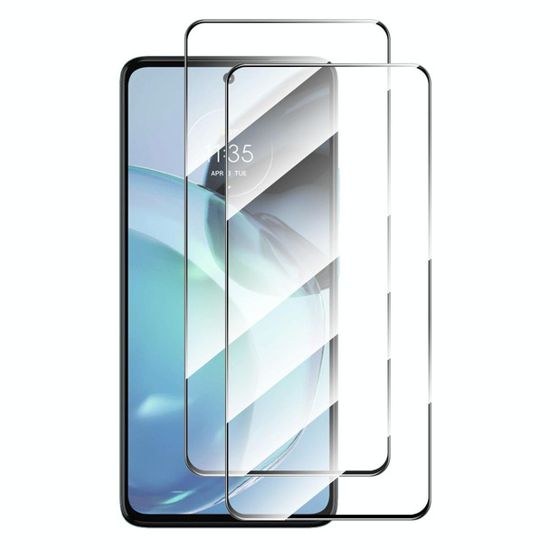 For Motorola Moto G72 / G71s 2pcs ENKAY Full Glue High Aluminum-silicon Tempered Glass Film