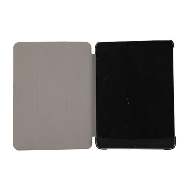 3-folding Skin Texture Horizontal Flip TPU + PU Leatherette Case with Holder - iPad Air 2022 / 2020 10.9 (Lavender Grey)
