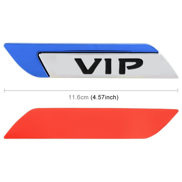 2 PCS Car-Styling Sticker VIP Random Decorative Sticker (Blue)
