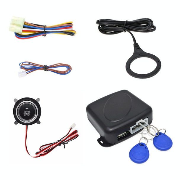 Smart Car Switch Car Engine Start Stop Switch Car Push Start Switch, with RFID Alarm System