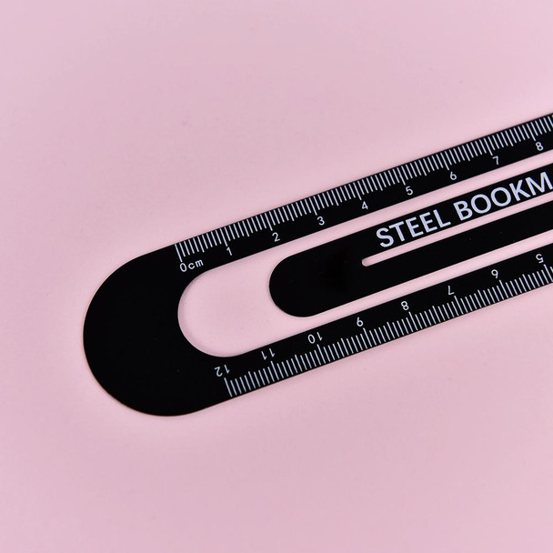 3 PCS Metal Steel Ruler Bookmark Drawing Supplies(15CM White)