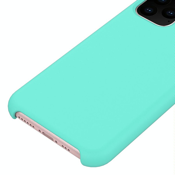 For iPhone 11 Pro Solid Color Liquid Silicone Shockproof Case (Black)