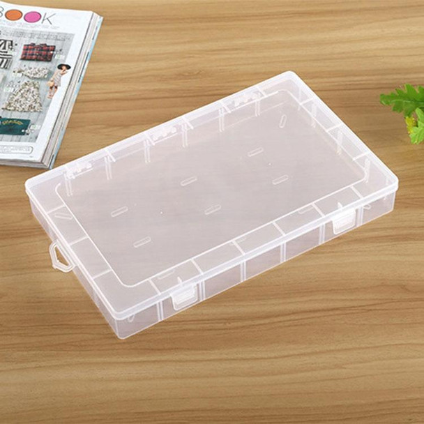 Plastic Organizer Container Storage Box 28 Slots Removable Grid Compartment for Jewelry Earring Fishing Hook Small Accessories(White)