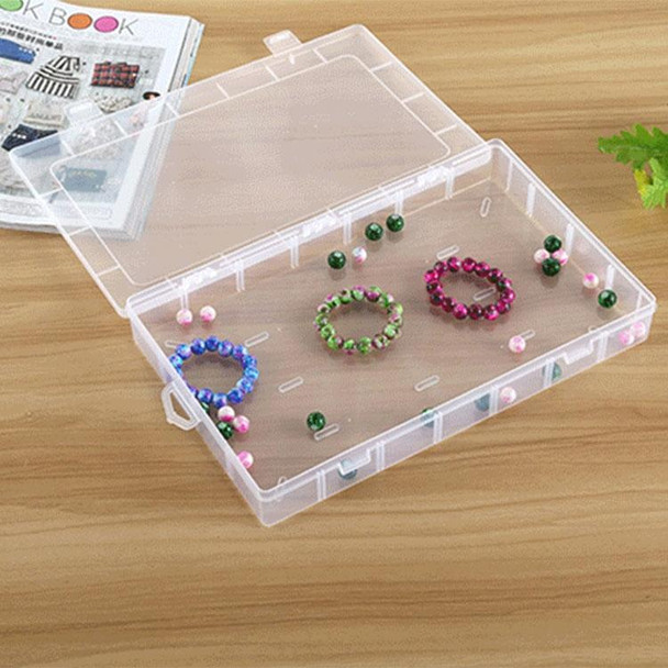 Plastic Organizer Container Storage Box 28 Slots Removable Grid Compartment for Jewelry Earring Fishing Hook Small Accessories(White)