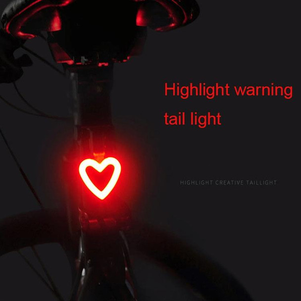 USB Charging Red Blue Color Riding Light Rear Lamp Safety Warning Light (Sagittarius Style)