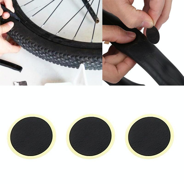 Manual Mini Portable Bicycle Aluminum Alloy Pump + Plastic glue-free tire patch + Tire lever (Black)