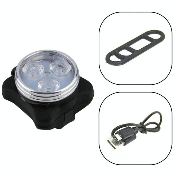 COB Lamp Bead 160LM White Light USB Charging Four-speed Waterproof Bicycle Headlight / Taillight Set