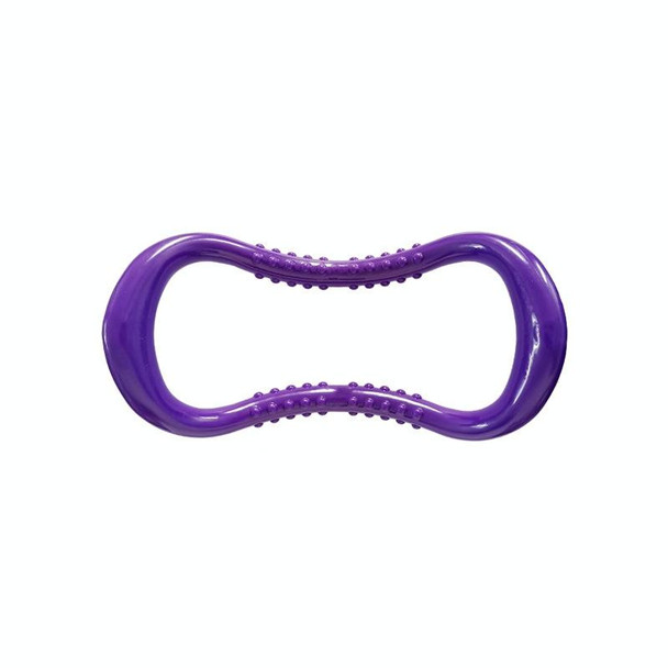 PP Double Massage Point Yoga Circle Fascia Stretching Ring Pilates Resistance Ring (Purple)