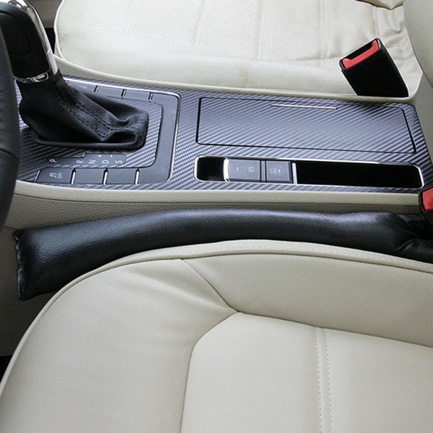 2 PCS Leatherette Car Seat Gap Filler, Size: 45x7x4.5cm(Black)