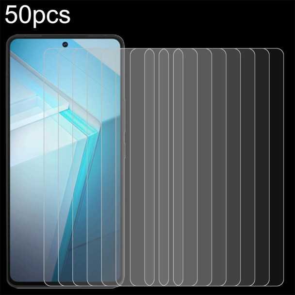 For vivo iQOO 11S 50pcs 0.26mm 9H 2.5D Tempered Glass Film