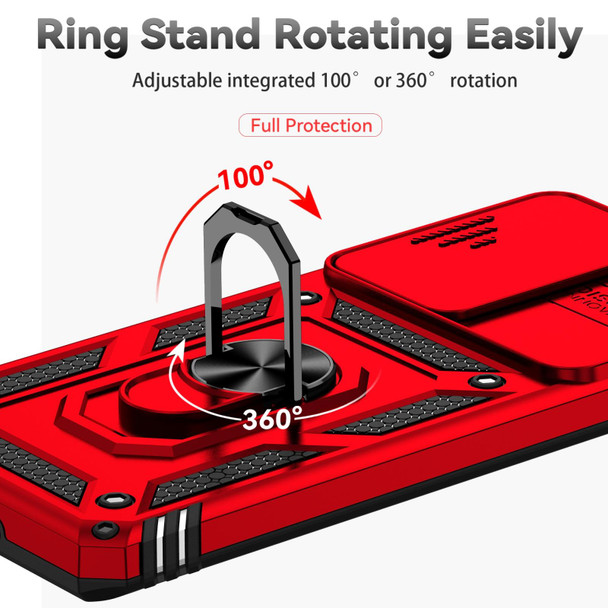 For Xiaomi 12 Pro Sliding Camshield Holder Phone Case(Red)